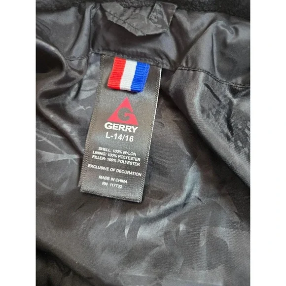 GERRY BOY's PUFFER COLOR-BLOCK JACKET IN BLUE AND BLACK SIZE L 14/16 SKI OUTDOOR - Picture 6 of 7